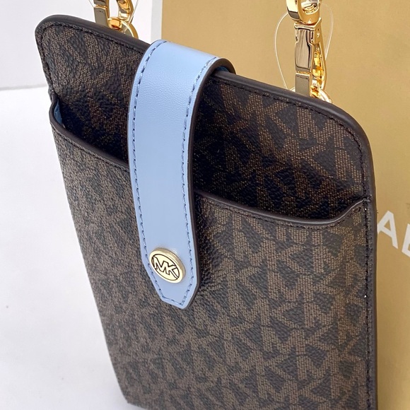 Michael Kors JST MK Logo Smart phone crossbody with Card Holder Wallet - Picture 10 of 15